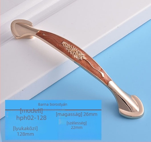 Szekrényajtó fogantyú cink ötvözetből, modell lrls001, Longrun, modern egyszerű stílus