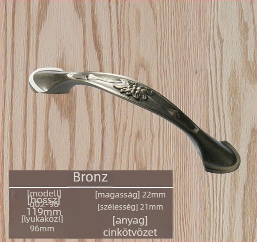 Szekrényajtó fogantyú cink ötvözetből, modell lrls001, Longrun, modern egyszerű stílus