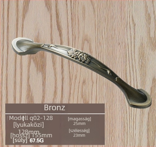 Szekrényajtó fogantyú cink ötvözetből, modell lrls001, Longrun, modern egyszerű stílus