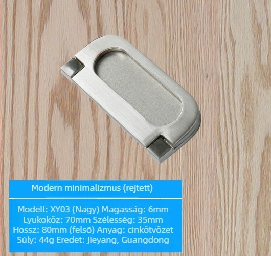 Szekrényajtó fogantyú cink ötvözetből, modell lrls001, Longrun, modern egyszerű stílus