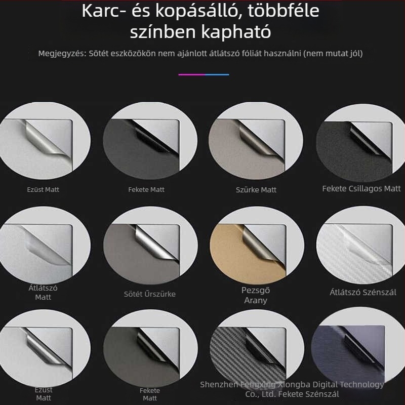 MacBook Pro bőr vázfilm Pro 13/Pro 14 — színes testmatrica