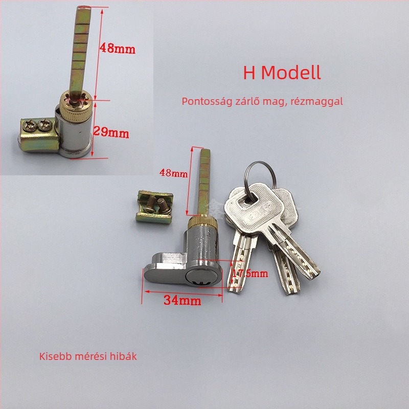 Ajtózár cilinder, anyag: réz, Paragraph A modell, Xin Buck, szobai ajtóhoz, modern minimalist stílus