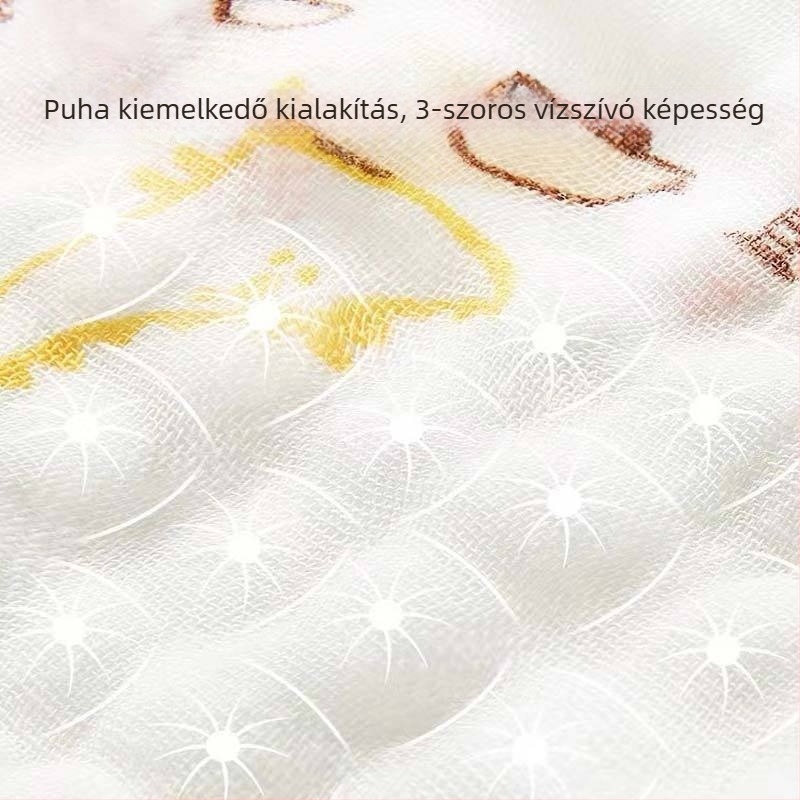 Bamboo Blue csecsemő pamut négyszögletes törölköző, 1744/1745/1746, 40-count, kevesebb mint 50 g