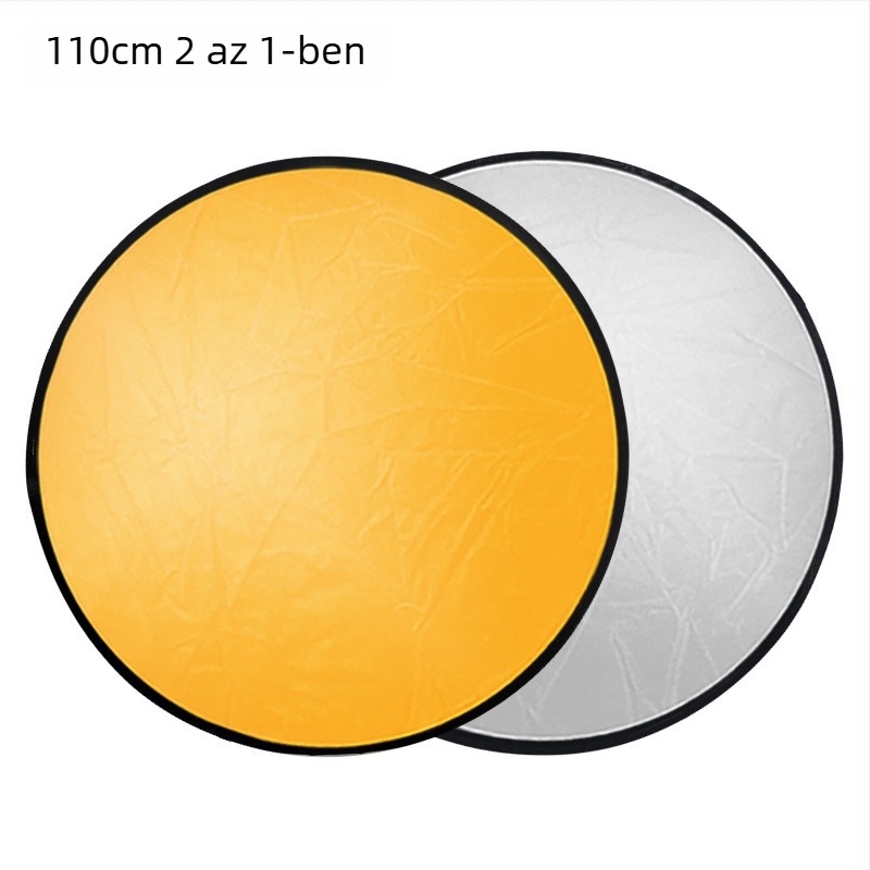 Reflektor, hordozható kerek, kettős felületű, összecsukható, 5-in-1/7-in-1, termékfotózásra (Márka: Cario; Modell: Reflector; Piacra került: 2022)