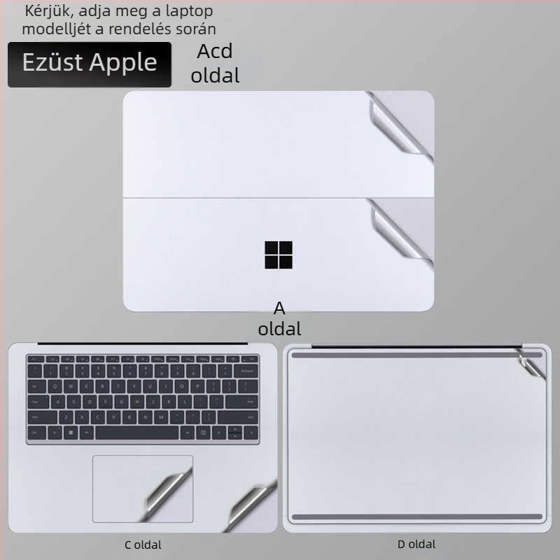 Surface Laptop Studio2 héjfilm védő, PVC anyag, dedikált film, Microsoft Notebookhoz