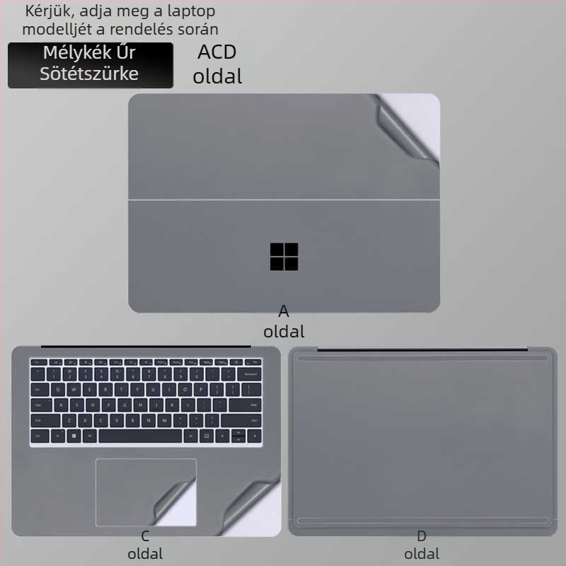 Surface Laptop Studio2 héjfilm védő, PVC anyag, dedikált film, Microsoft Notebookhoz