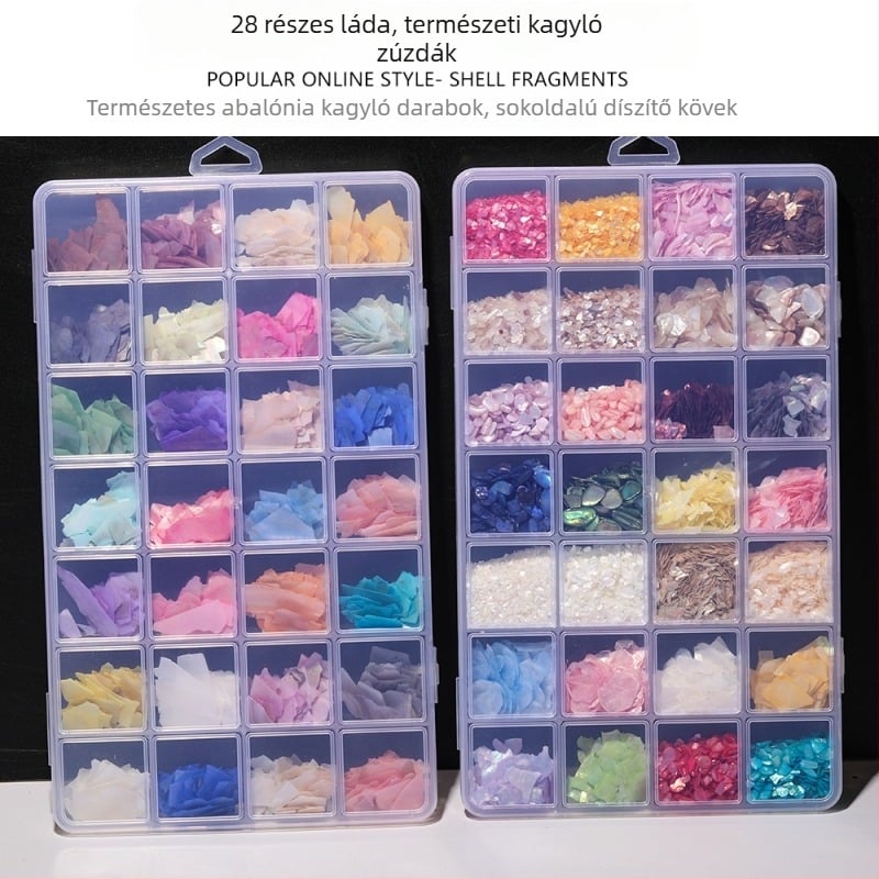 DIY ékszerkiegészítők — Anyag: kagyló, Természetes kagyló minta, Csepp olajos felület, Ősi stílus, 2025 tavasz