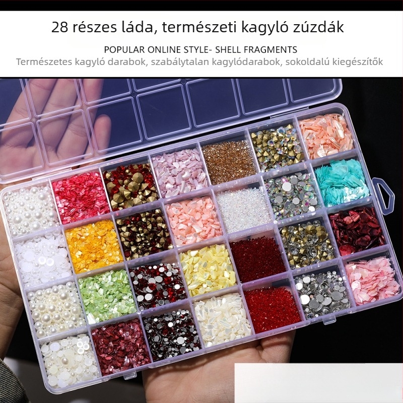 DIY ékszerkiegészítők — Anyag: kagyló, Természetes kagyló minta, Csepp olajos felület, Ősi stílus, 2025 tavasz