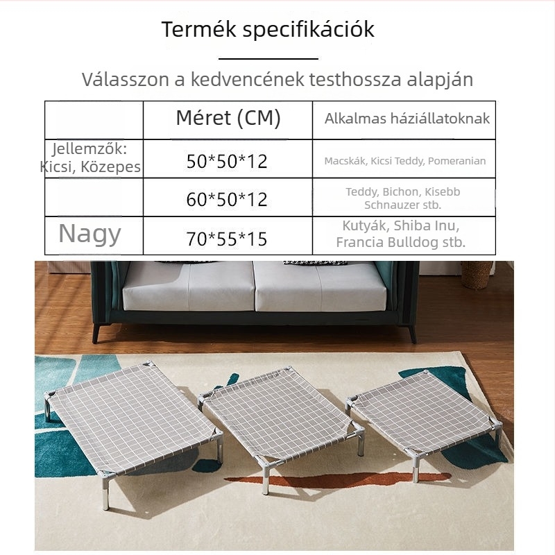 Macska számára fémvázú házikedvenc ágy (Fém; Macskák; Fészkek és ketrecek)