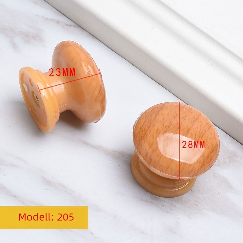 Fából készült kör alakú szekrényfogantyú, trombita-stílus, felületkezelés vízátviteli, felületre szerelés, ajtókhoz és fiókokhoz, modern minimalista stílus