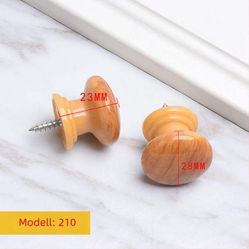 Fából készült kör alakú szekrényfogantyú, trombita-stílus, felületkezelés vízátviteli, felületre szerelés, ajtókhoz és fiókokhoz, modern minimalista stílus