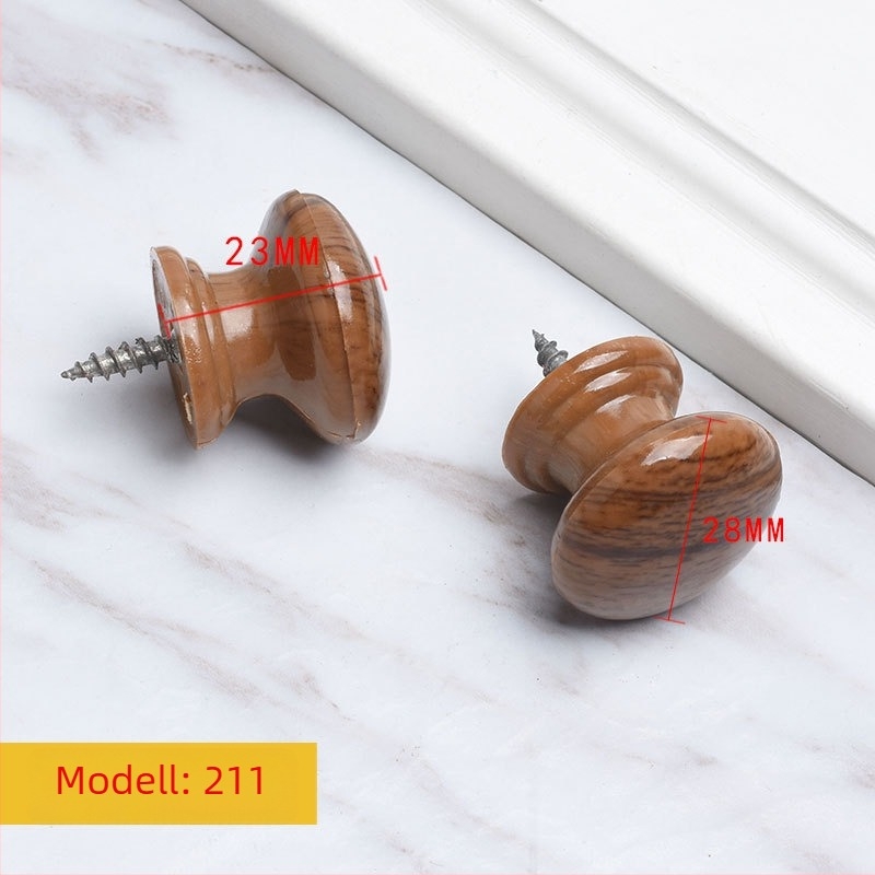 Fából készült kör alakú szekrényfogantyú, trombita-stílus, felületkezelés vízátviteli, felületre szerelés, ajtókhoz és fiókokhoz, modern minimalista stílus