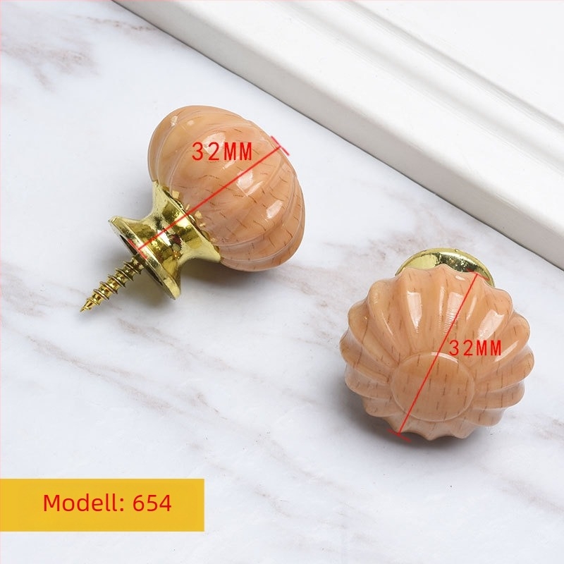 Fából készült kör alakú szekrényfogantyú, trombita-stílus, felületkezelés vízátviteli, felületre szerelés, ajtókhoz és fiókokhoz, modern minimalista stílus