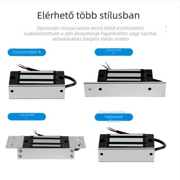 KOB KT-L60 mágneszár elektromos hozzáférés-ellenőrzéshez, elektromágneses zár, 60 kg tartóerő, 12V/24V tápegység