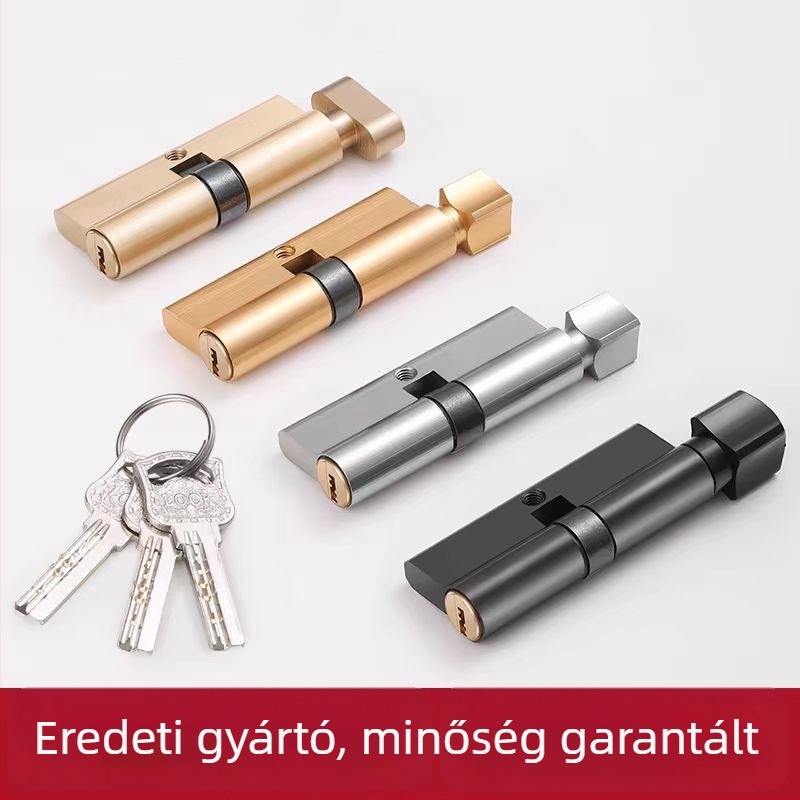 Zárhenger belső ajtóhoz, rézmaggal alumínium borítással, Modell 1, modern egyszerű stílus