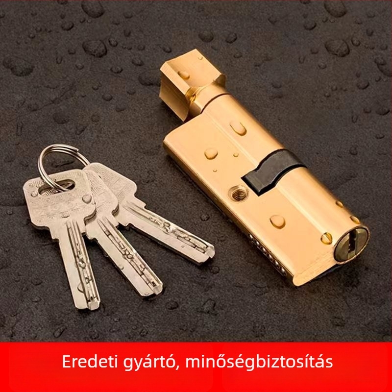 Zárhenger belső ajtóhoz, rézmaggal alumínium borítással, Modell 1, modern egyszerű stílus