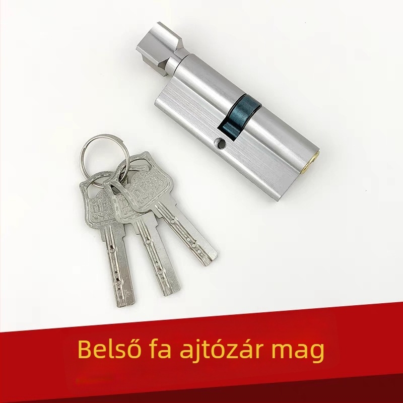 Zárhenger belső ajtóhoz, rézmaggal alumínium borítással, Modell 1, modern egyszerű stílus