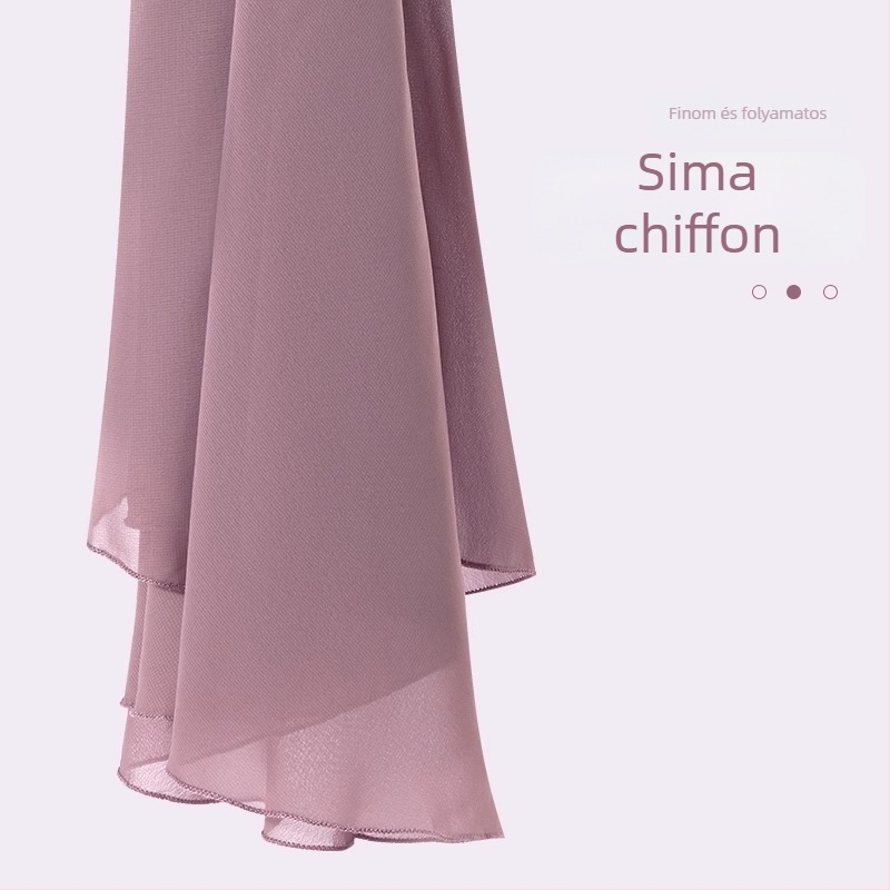 Gyakorló balett szoknya, kínai stílus, friss és édes, chiffon fő anyag >95%, magas hőmérsékletű feldolgozás, 2024 téli kiadás