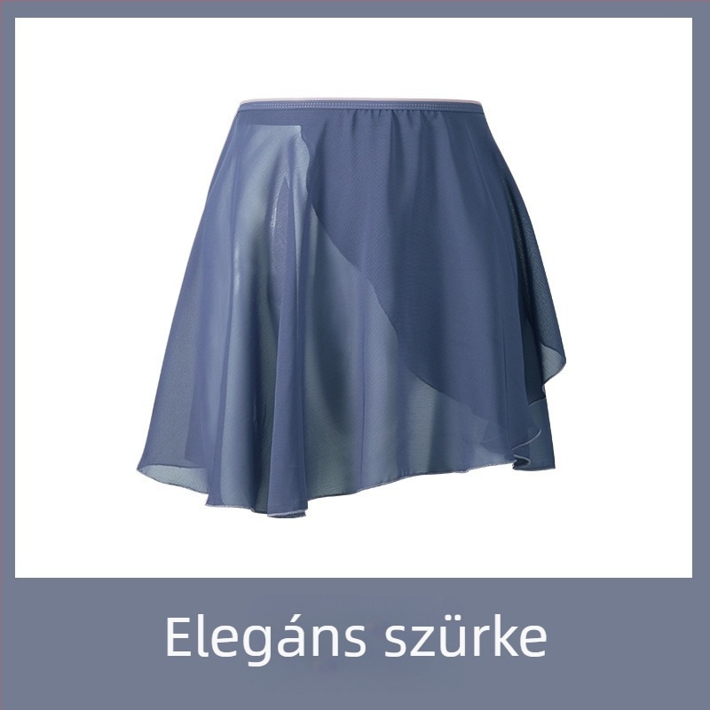 Gyakorló balett szoknya, kínai stílus, friss és édes, chiffon fő anyag >95%, magas hőmérsékletű feldolgozás, 2024 téli kiadás