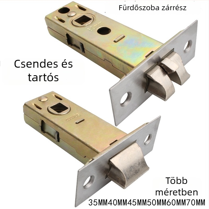 Vas anyagú zárzilinder ház- és fürdőajtókhoz, modern minimalist stílus, márka According to me ya