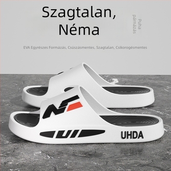Férfi slide papucs – PVC felsőrész, PVC talp, injektált öntött talp, slip-on, nyári mindennapi lábbeli