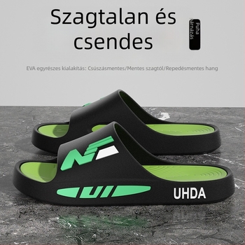Férfi slide papucs – PVC felsőrész, PVC talp, injektált öntött talp, slip-on, nyári mindennapi lábbeli