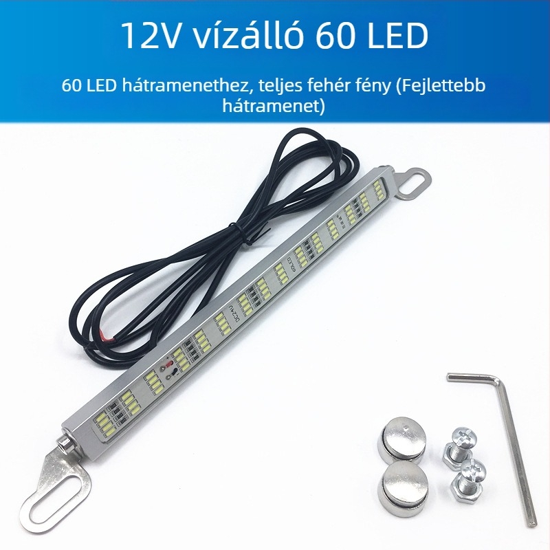 Autó LED többfunkciós hátramenethez és féklámpához 120 SMD rendszámtábla lámpával, 12–24V, LED, élettartam 10000 óra