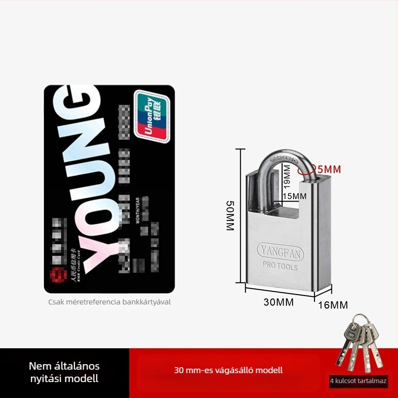 Háztartási lakat – Sail, vasból készült Half Pack modell, szekrényekhez, modern stílus