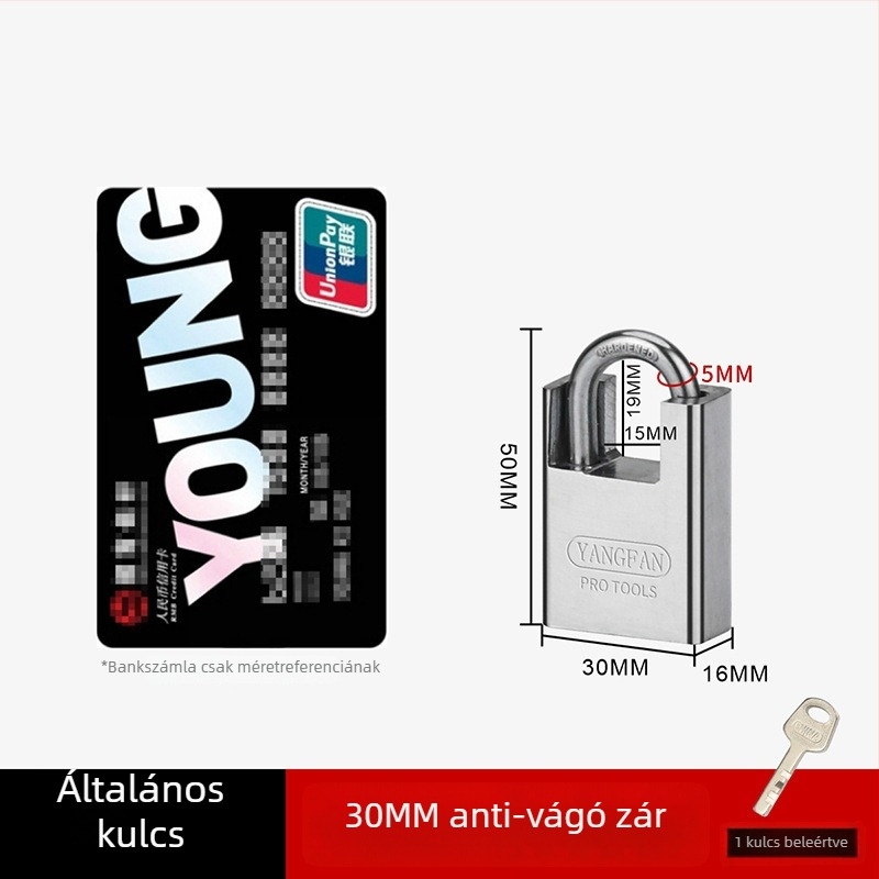 Háztartási lakat – Sail, vasból készült Half Pack modell, szekrényekhez, modern stílus