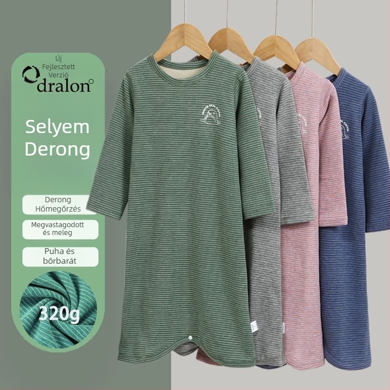 Gyermek téli otthoni hálóruha – korduró, keverék nyúl szőrével, vastag, biztonság Class A, újszülötteknek