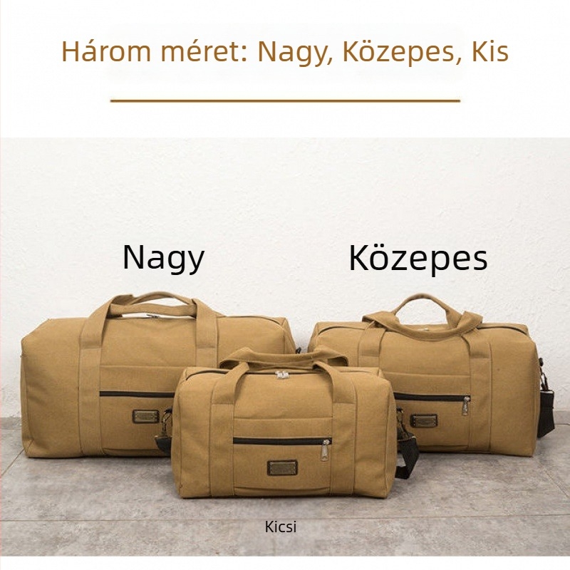 Férfi utazótáska, kapacitás 20–35 L, anyag: más, bélés: vászon, alkalmas szabadidős utazáshoz