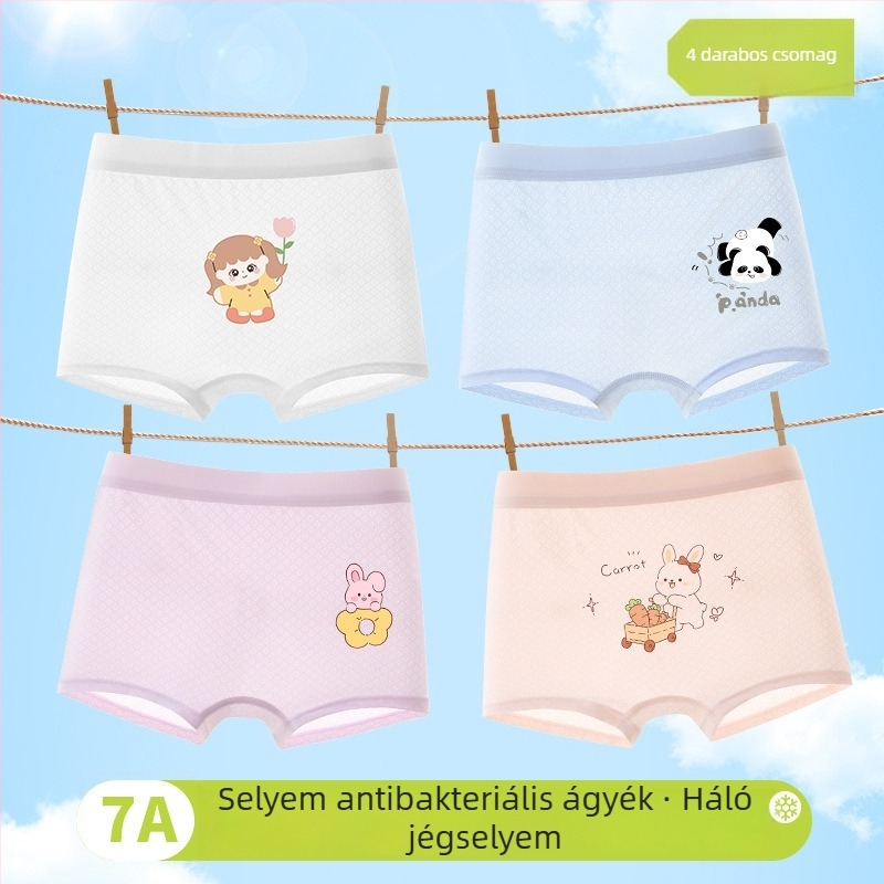 Lányok boksernadrágja tavasz 2025, viszkóz 90%, biztonsági osztály A, 3–8 éveseknek