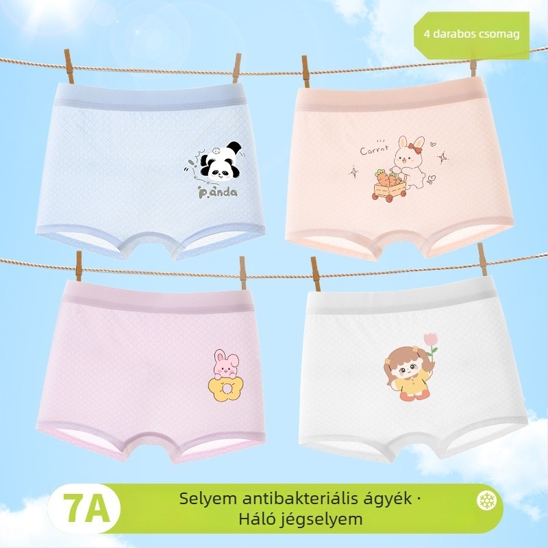 Lányok boksernadrágja tavasz 2025, viszkóz 90%, biztonsági osztály A, 3–8 éveseknek