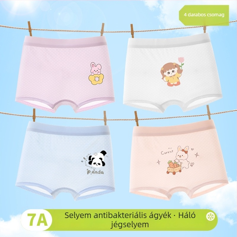 Lányok boksernadrágja tavasz 2025, viszkóz 90%, biztonsági osztály A, 3–8 éveseknek