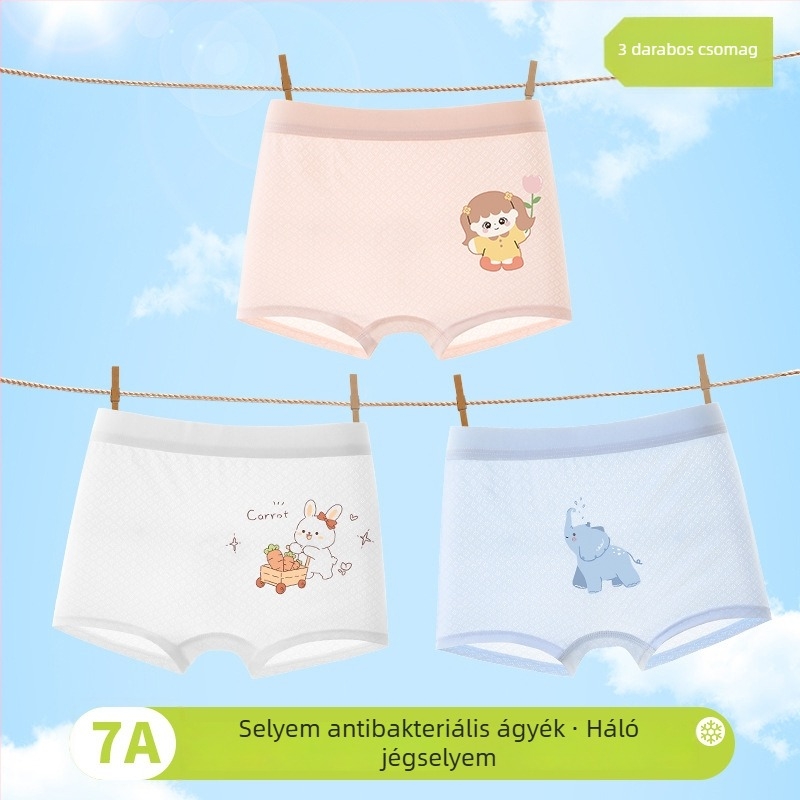 Lányok boksernadrágja tavasz 2025, viszkóz 90%, biztonsági osztály A, 3–8 éveseknek