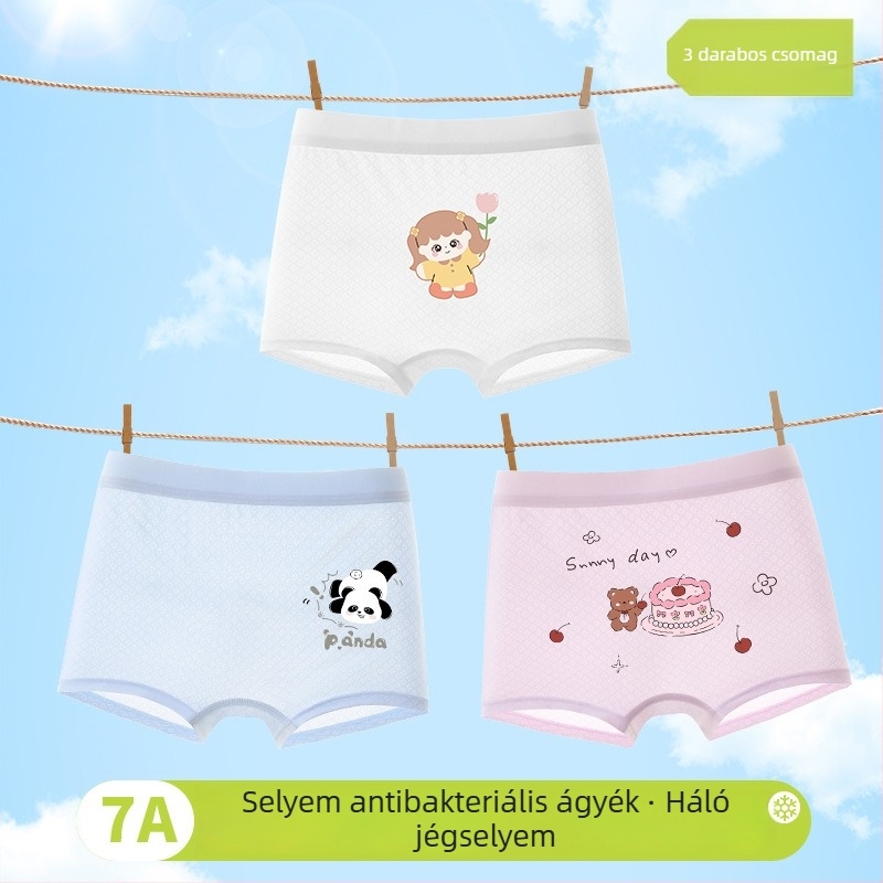 Lányok boksernadrágja tavasz 2025, viszkóz 90%, biztonsági osztály A, 3–8 éveseknek