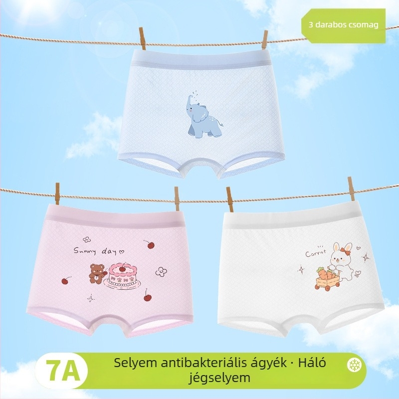 Lányok boksernadrágja tavasz 2025, viszkóz 90%, biztonsági osztály A, 3–8 éveseknek