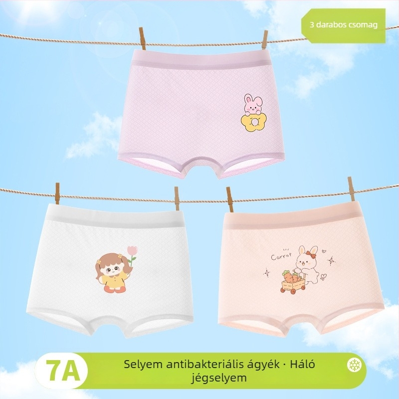 Lányok boksernadrágja tavasz 2025, viszkóz 90%, biztonsági osztály A, 3–8 éveseknek