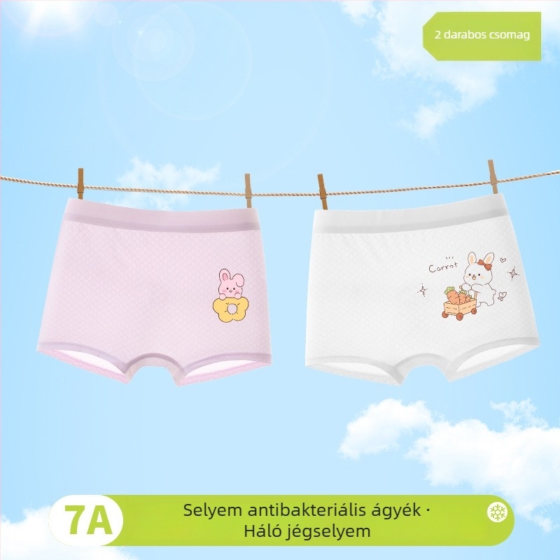 Lányok boksernadrágja tavasz 2025, viszkóz 90%, biztonsági osztály A, 3–8 éveseknek