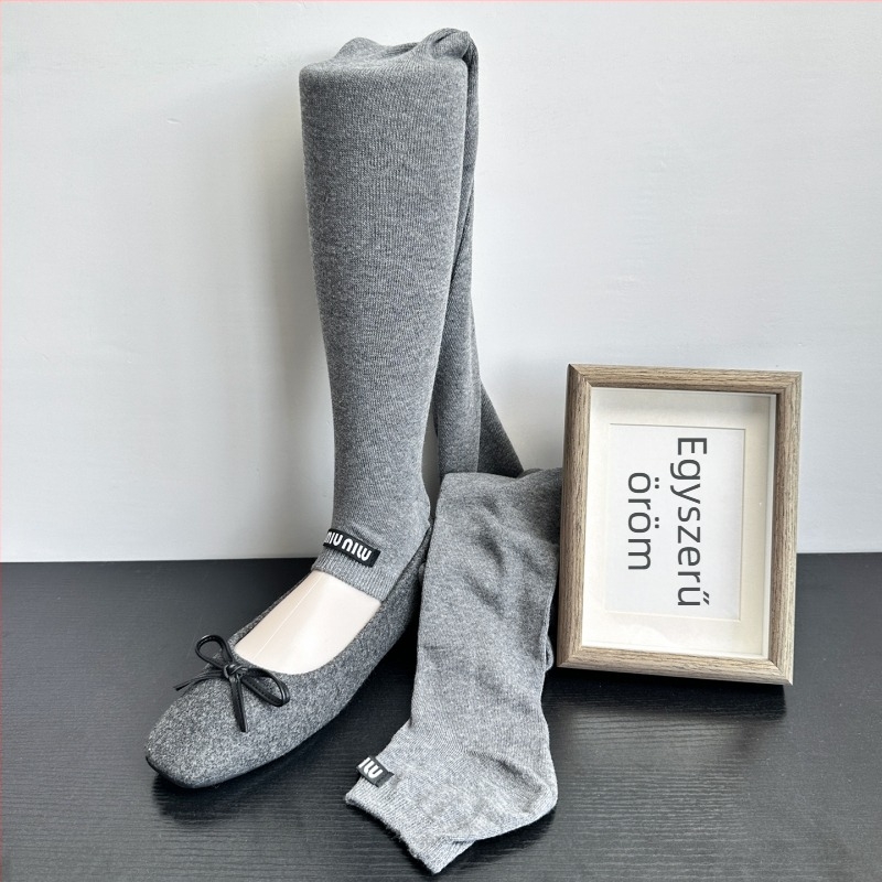 Japán-stílusú nyitott lábujjú harisnyanadrág leggings, egyszínű, közepes vastagság