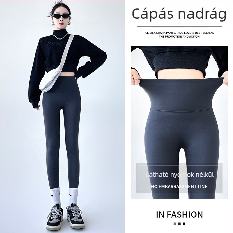 Női nylon leggings fleece béléssel, meleg, vastagított,Magas rugalmasságú