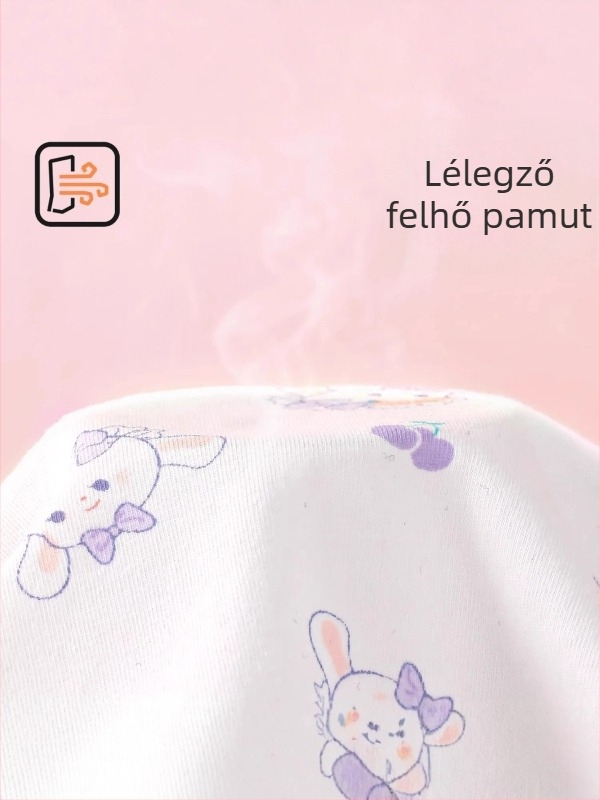 Lányoknak való pamut antibakteriális alsónemű, osztály A, háromszög fazon, középmagas derekú, kényelmes, 3–8 éves gyermekeknek (100–140 cm).