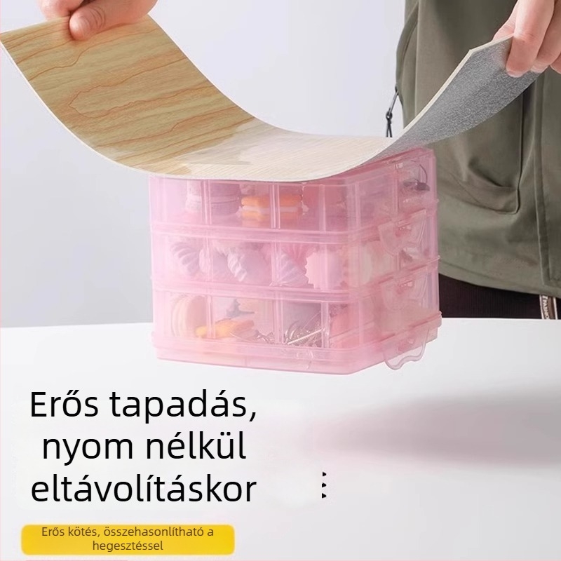 XPE habból készült falikép matrica, vízálló, négyzetes mintázat, 1 darab, nappalira, modern minimalista stílus.