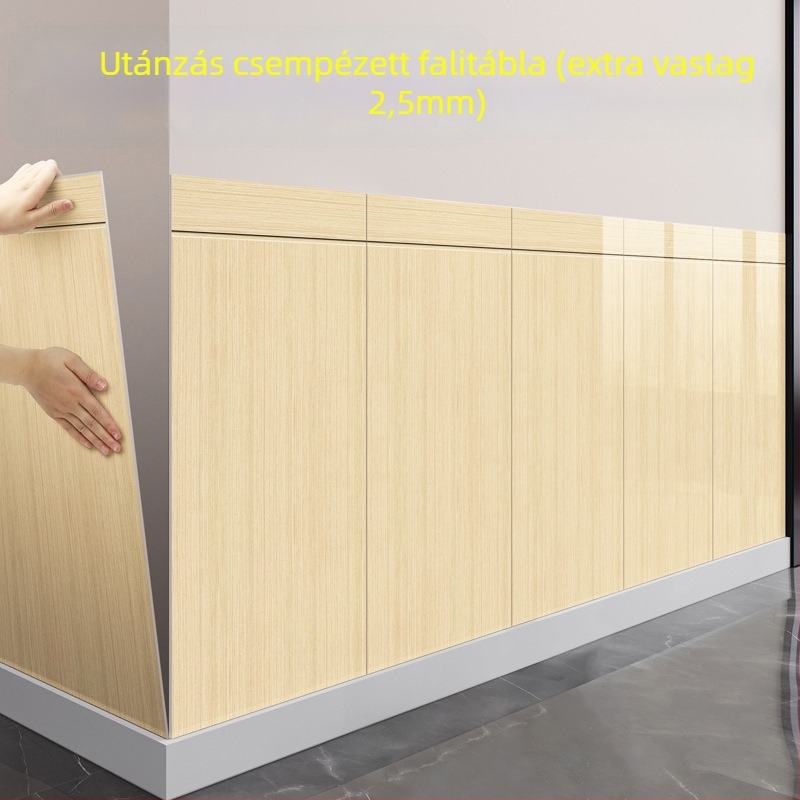 XPE habból készült falikép matrica, vízálló, négyzetes mintázat, 1 darab, nappalira, modern minimalista stílus.