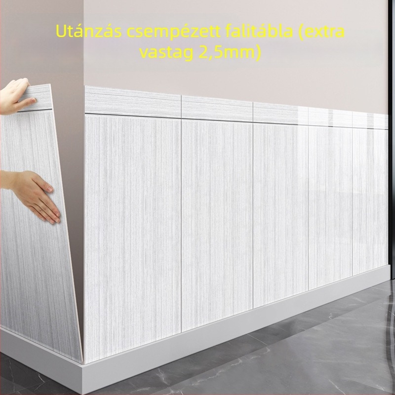 XPE habból készült falikép matrica, vízálló, négyzetes mintázat, 1 darab, nappalira, modern minimalista stílus.