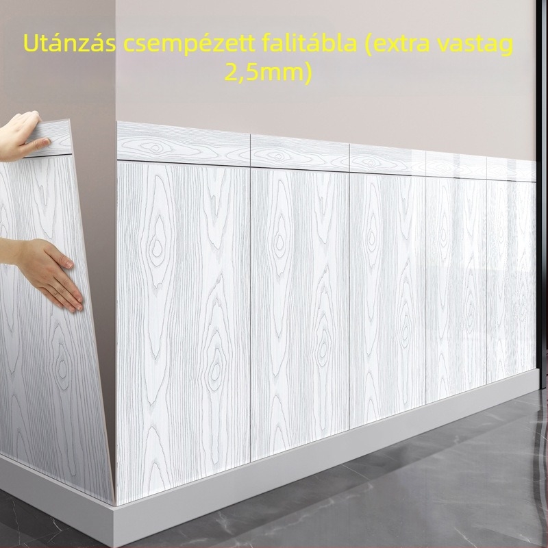 XPE habból készült falikép matrica, vízálló, négyzetes mintázat, 1 darab, nappalira, modern minimalista stílus.