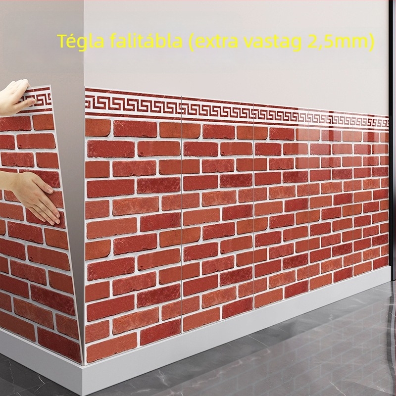 XPE habból készült falikép matrica, vízálló, négyzetes mintázat, 1 darab, nappalira, modern minimalista stílus.