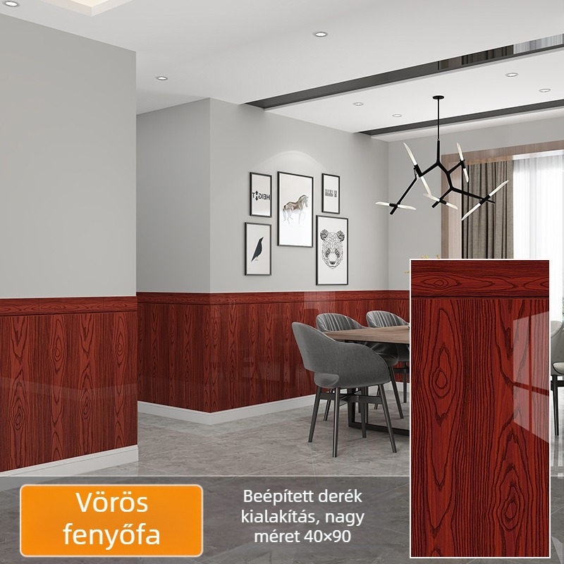 XPE habból készült falikép matrica, vízálló, négyzetes mintázat, 1 darab, nappalira, modern minimalista stílus.