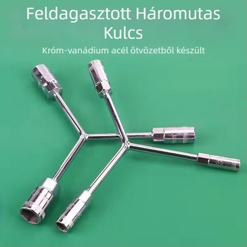 Three-Prong Socket Wrench, Extended Y-Type, Multi-Functional Triangle Socket, High-Carbon Steel for Motorcycle Tire Repair