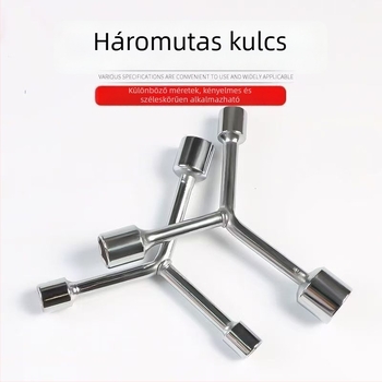 Three-Prong Socket Wrench, Extended Y-Type, Multi-Functional Triangle Socket, High-Carbon Steel for Motorcycle Tire Repair